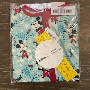 Little Sleepies Mickey Winter Wonderland Zippy 12-18 months